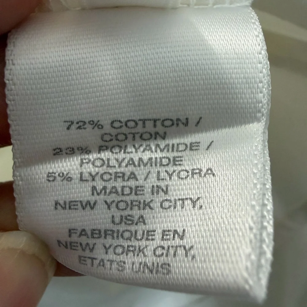 Lafayette 148 New York Cream Button-Down Shirt | Minimalist | Scandi Girl - Picture 9 of 10